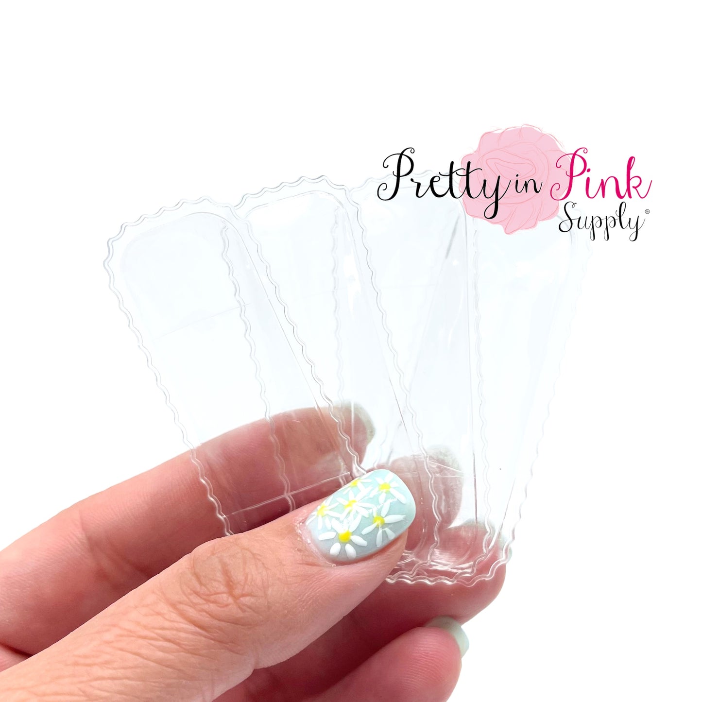 Clear Scalloped Rectangle | Snap Clip Covers
