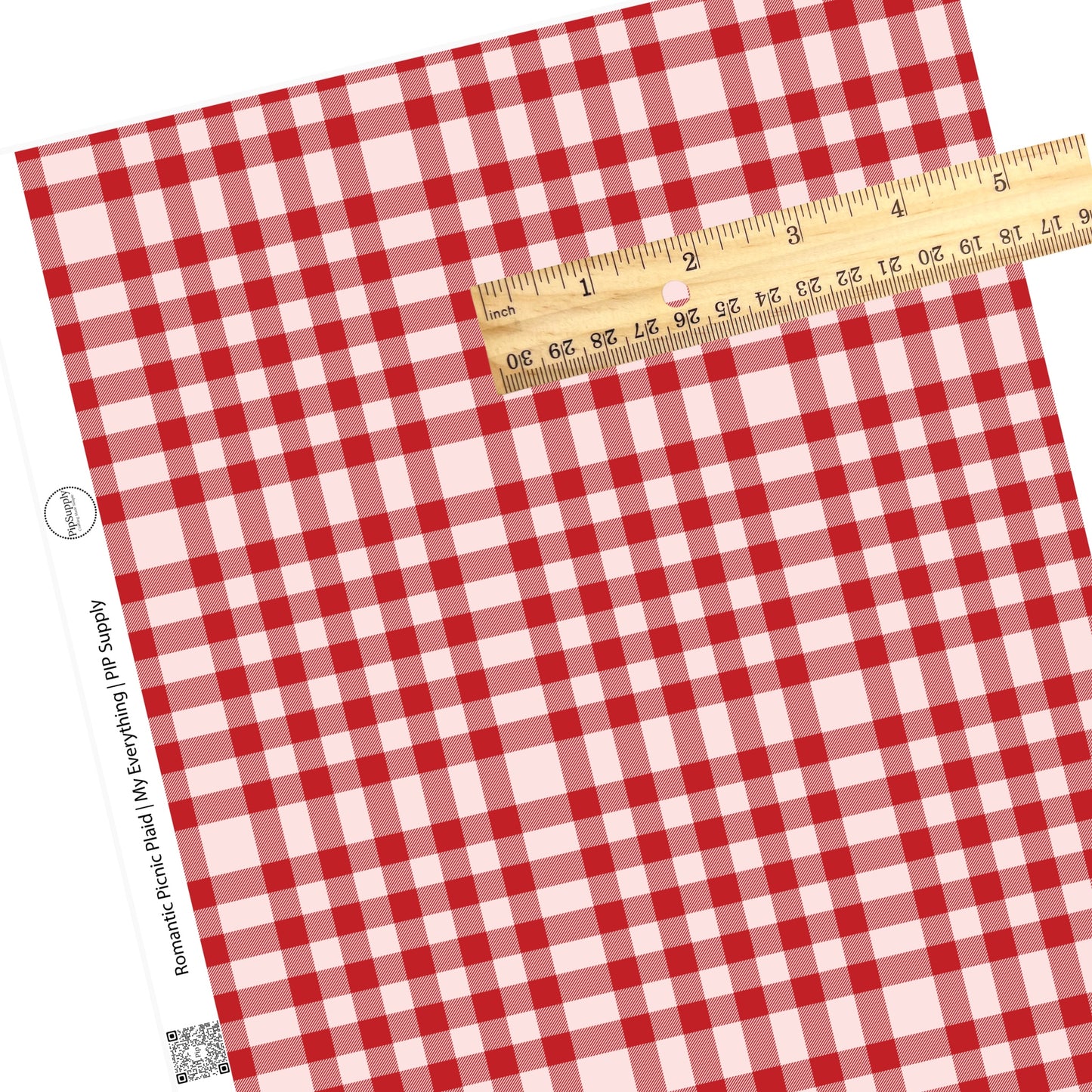 Plaid red with stripes faux leather sheets