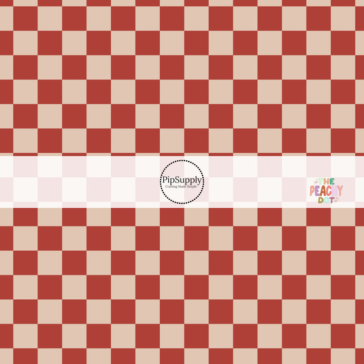 pink and red fabric swatch checkered pattern