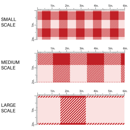 Red and pink plaid image guide - Fabric Scaling 