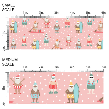 Santa on Vacay Fabric scaling guide