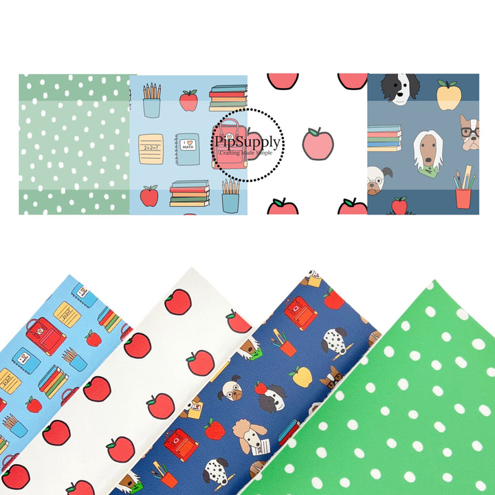 School Time 2 | Hey Cute Design | Faux Leather Sheets