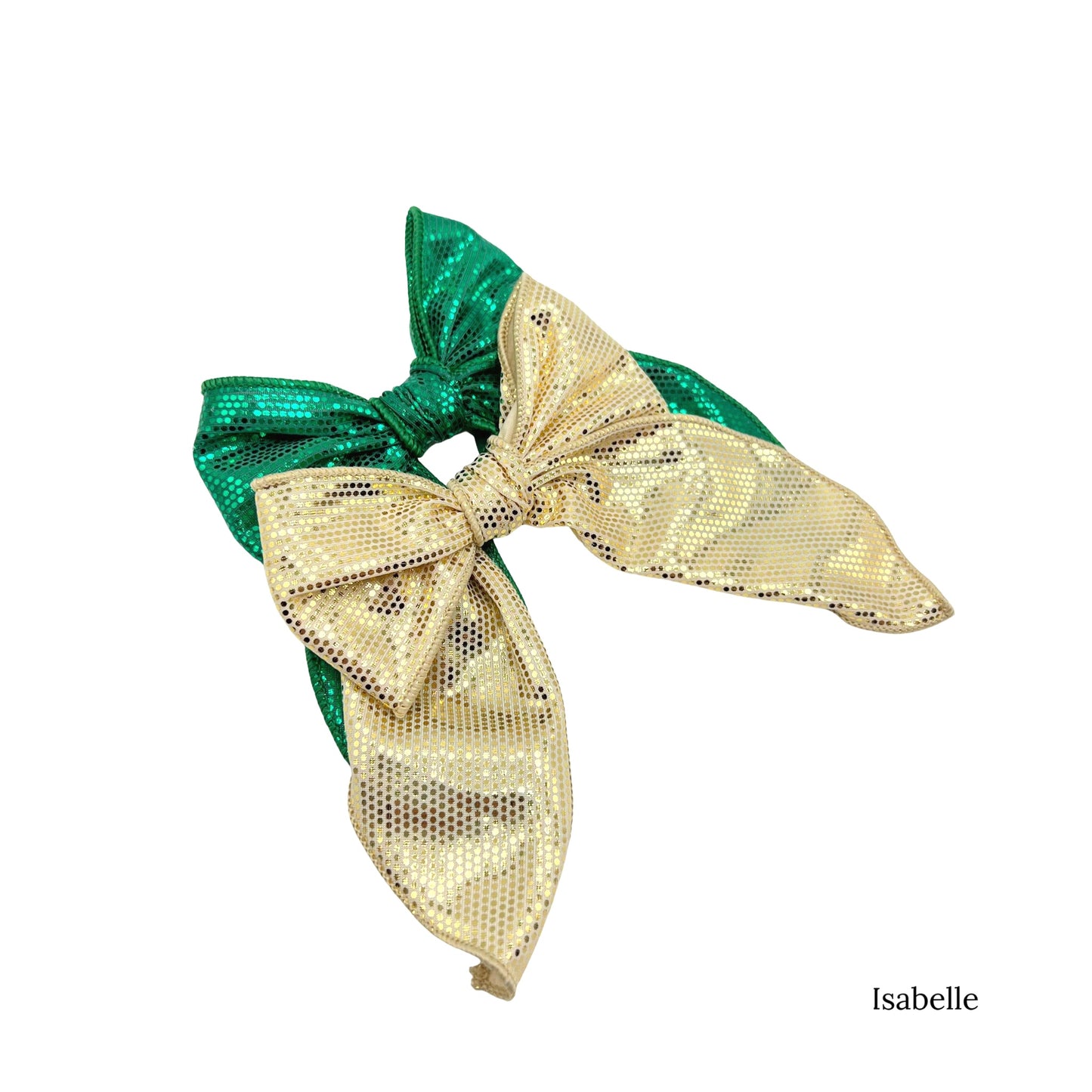 Metallic Sequin Bows with Clips