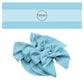 Light Blue solid colored hair bow strips.