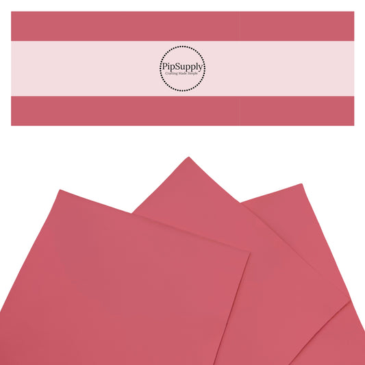 Smooth fuchsia pink solid faux leather sheets.