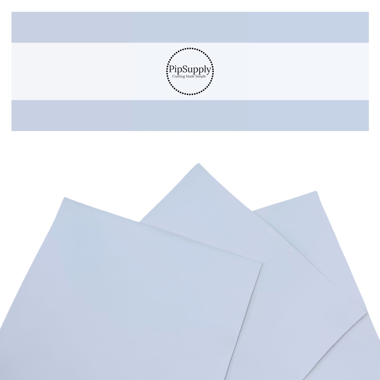 Smooth pale blue solid faux leather sheets.