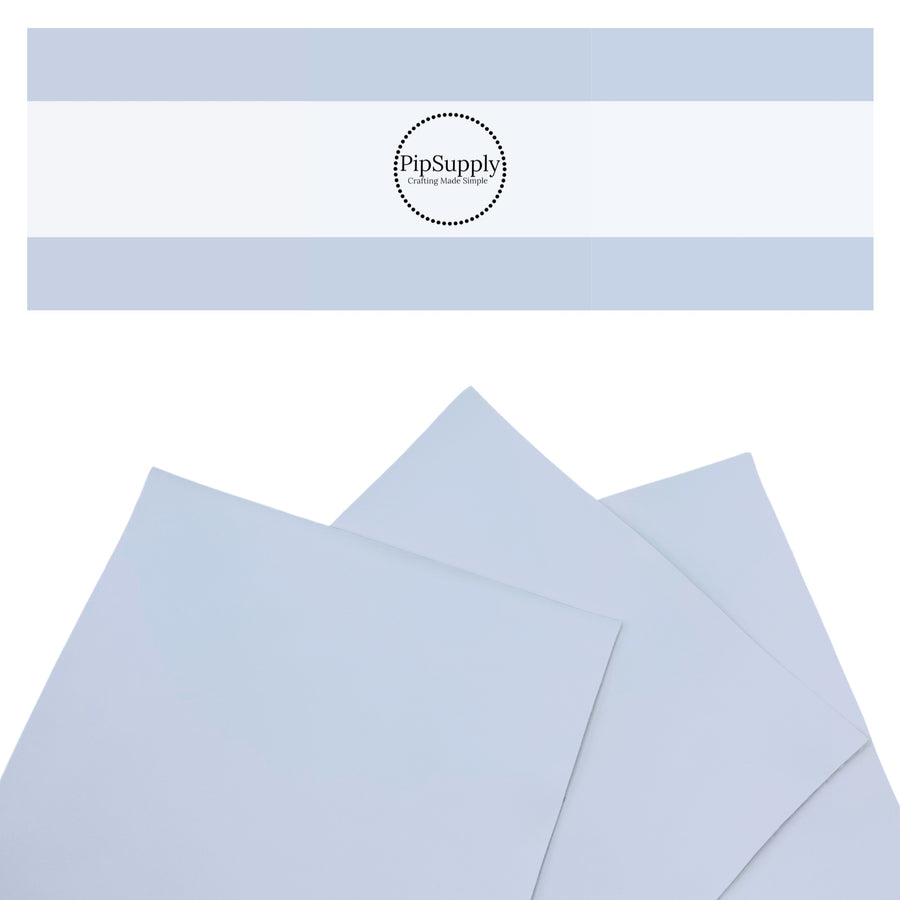 Smooth pale blue solid faux leather sheets.