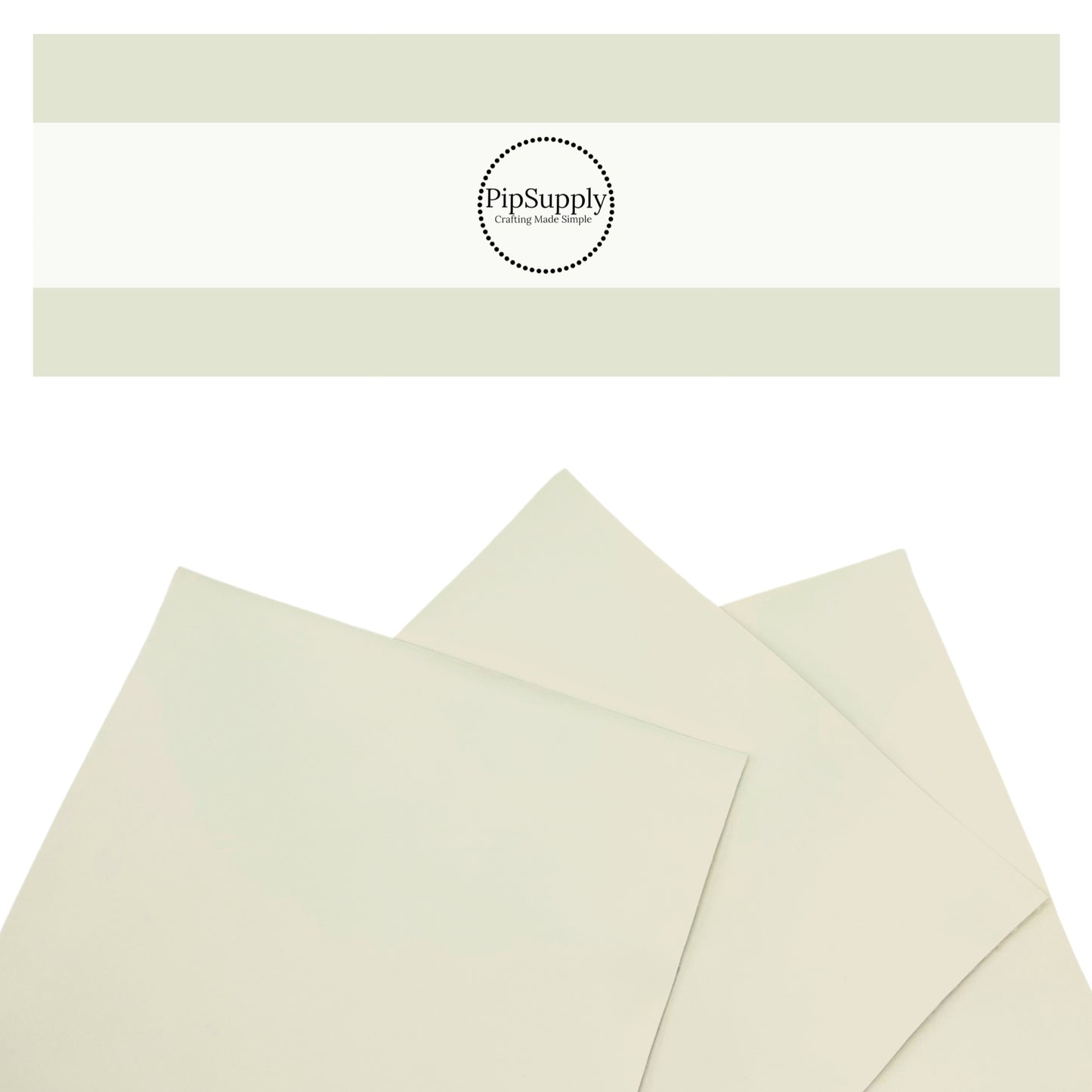 Solid colored smooth faux leather sheets in pearl ivory.