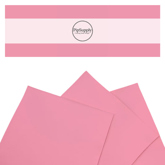 Smooth pink faux leather sheets.