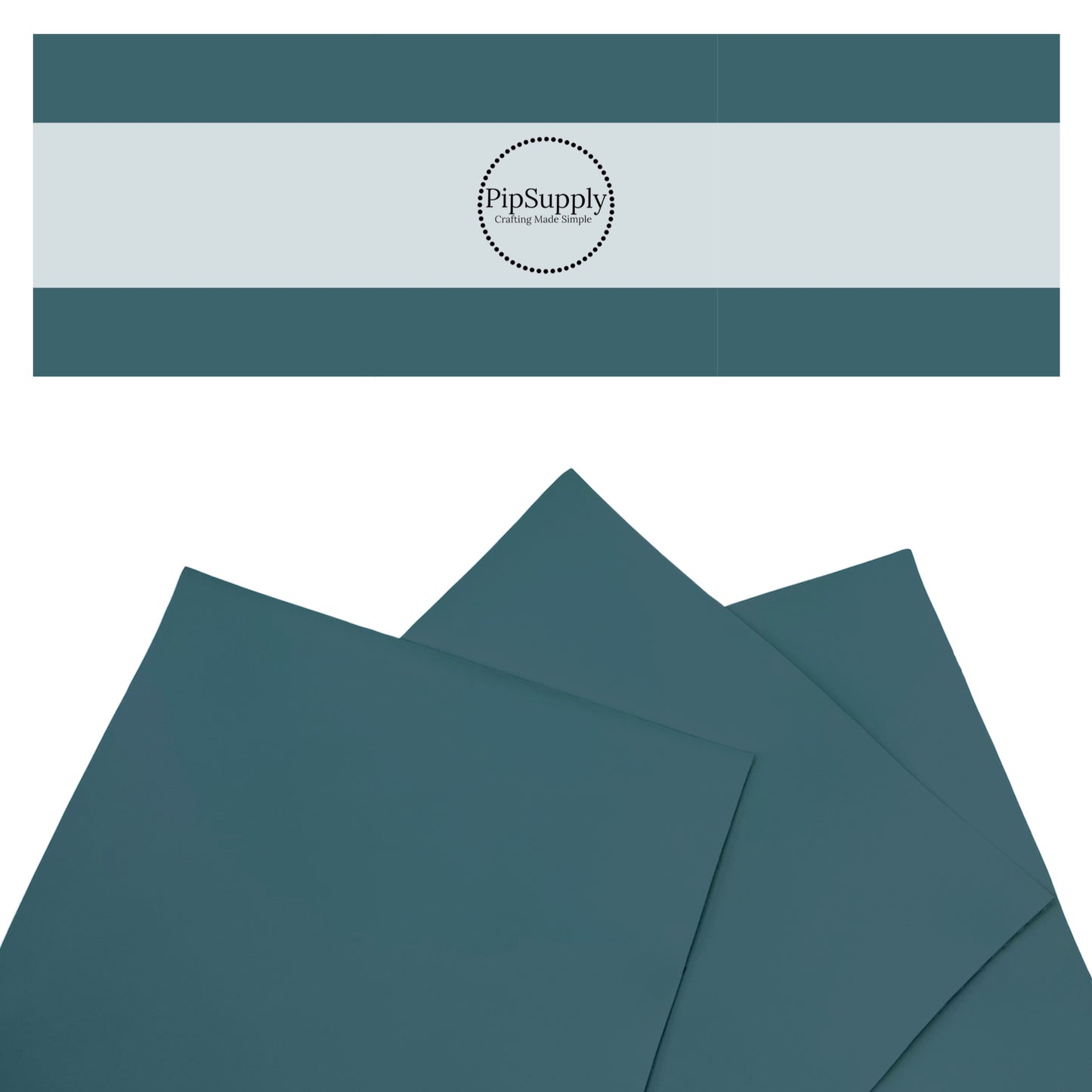 Solid colored smooth faux leather sheets in dark vintage blue.