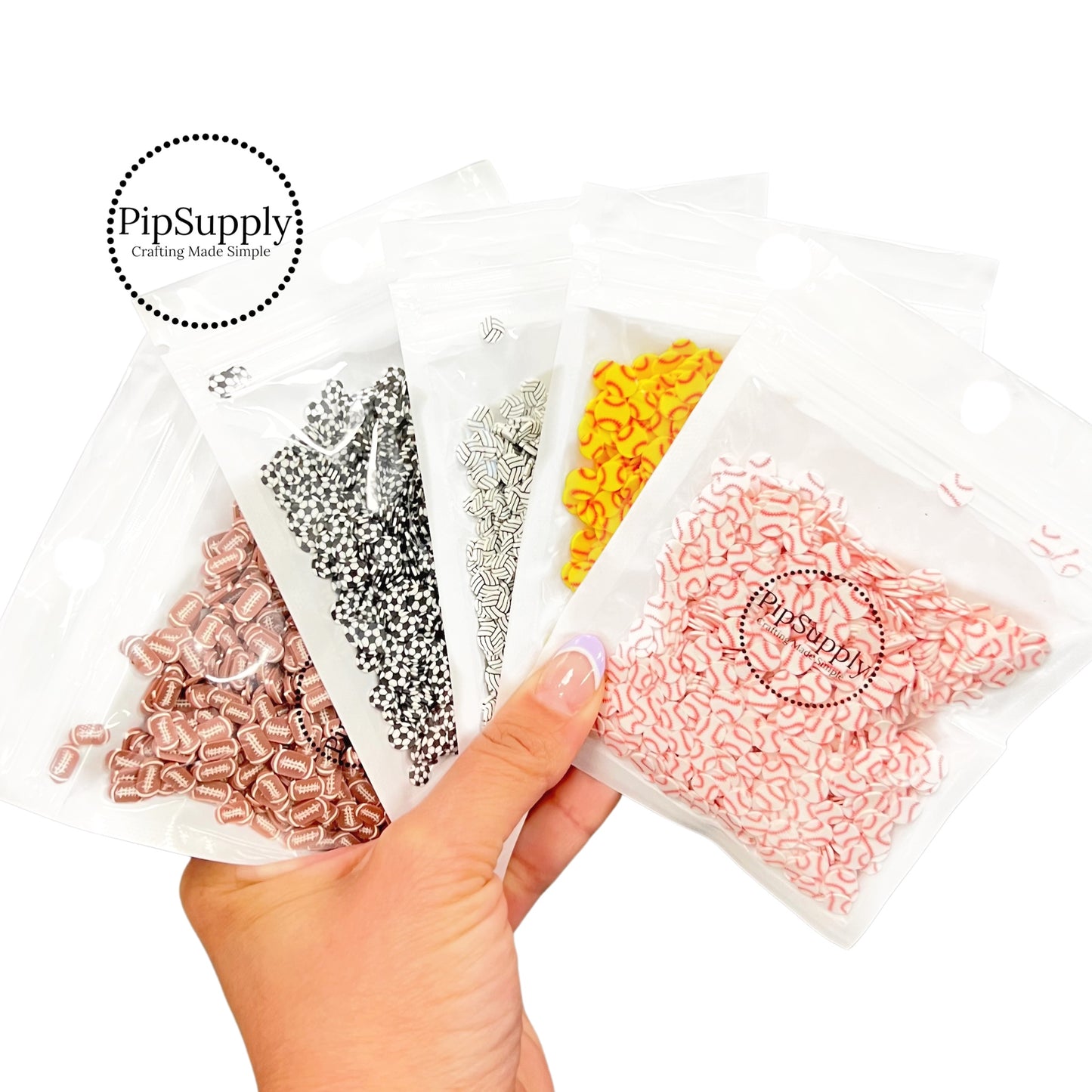 Sports Confetti Loose CLAY Slices | 1 OZ