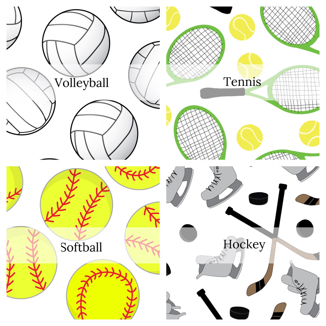 Sport themed high quality fabric adaptable for all your crafting needs. Make cute baby headwraps, fun girl hairbows, knotted headbands for adults or kids, clothing, and more!