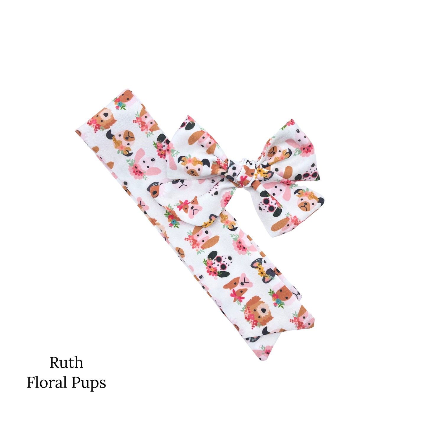 Pups and Daisies | Hey Cute Design | Bow Strips