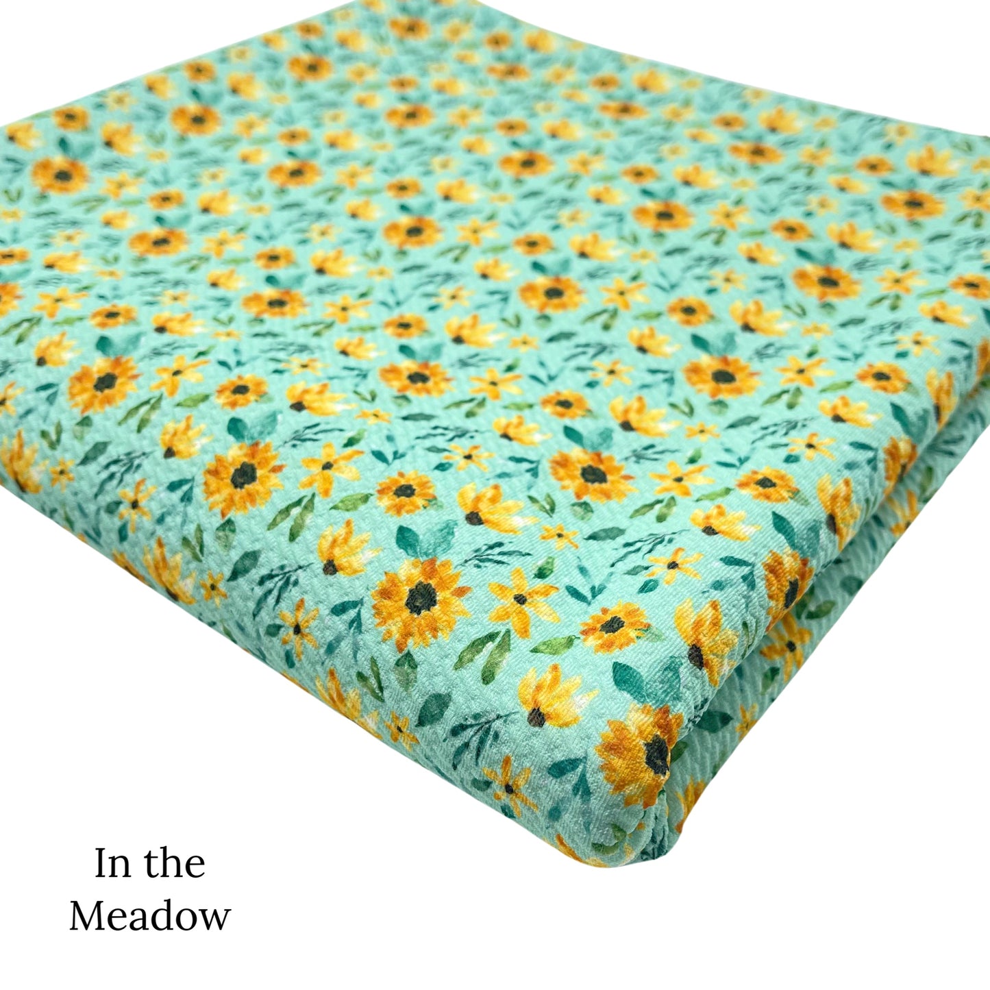 Spring meadow pattern liverpool bullet fabrics. In the meadow print liverpool bullet fabric.