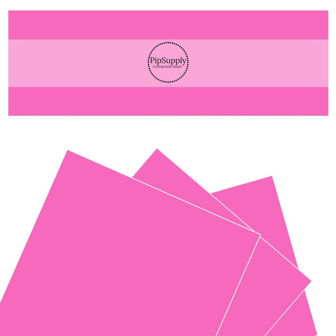 Bright magenta pink solid color Valentines Day and Easter smooth Spring faux leather sheet.