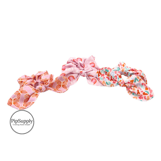 Spring | The Peachy Dot | Tied Scrunchies