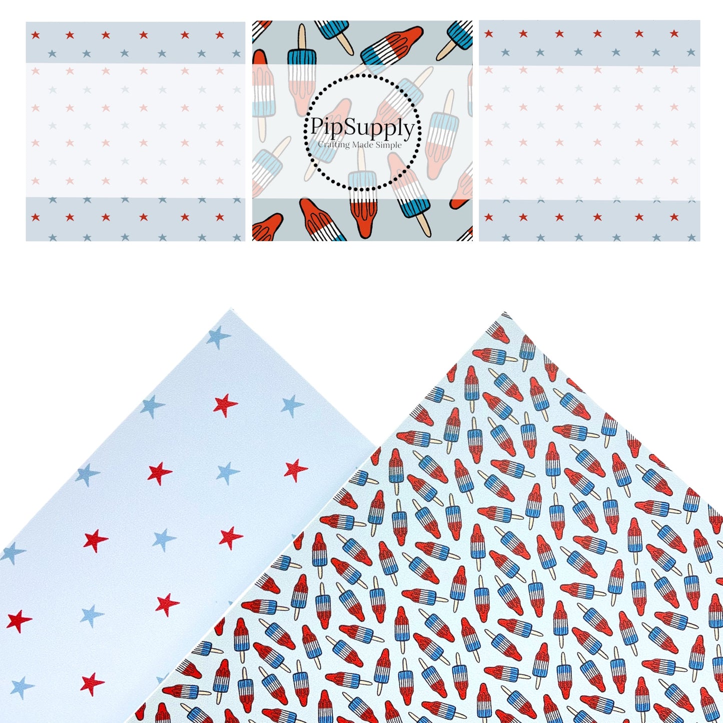 Stars & Popsicles Faux Leather Sheets