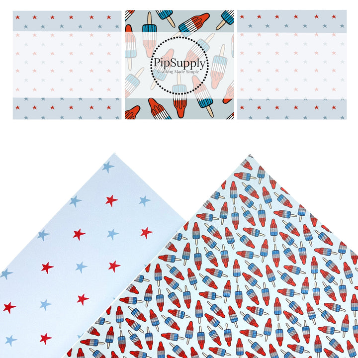 Stars & Popsicles Faux Leather Sheets