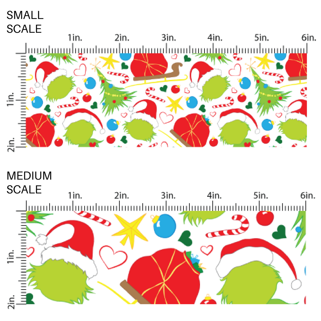 Christmas high quality fabric adaptable for all your crafting needs. Make cute baby headwraps, fun girl hairbows, knotted headbands for adults or kids, clothing, and more!