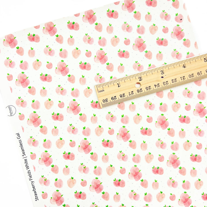 Strawberries & Blooms | Seamless Gal | Faux Leather Sheets