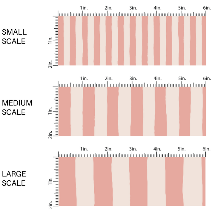 dusty rose pink and cream striped fabric by the yard scaled image guide.