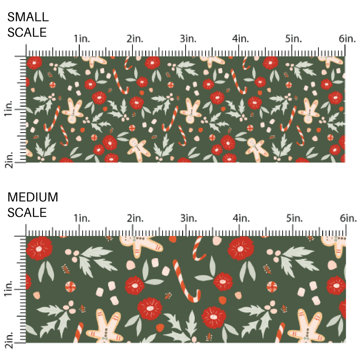 Red and green flowers and plaid pattern high quality fabric adaptable for all your crafting needs. Make cute baby headwraps, fun girl hairbows, knotted headbands for adults or kids, clothing, and more!