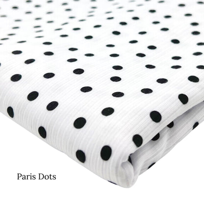 Summer Dots | Hey Cute Design | Ribbed Fabric