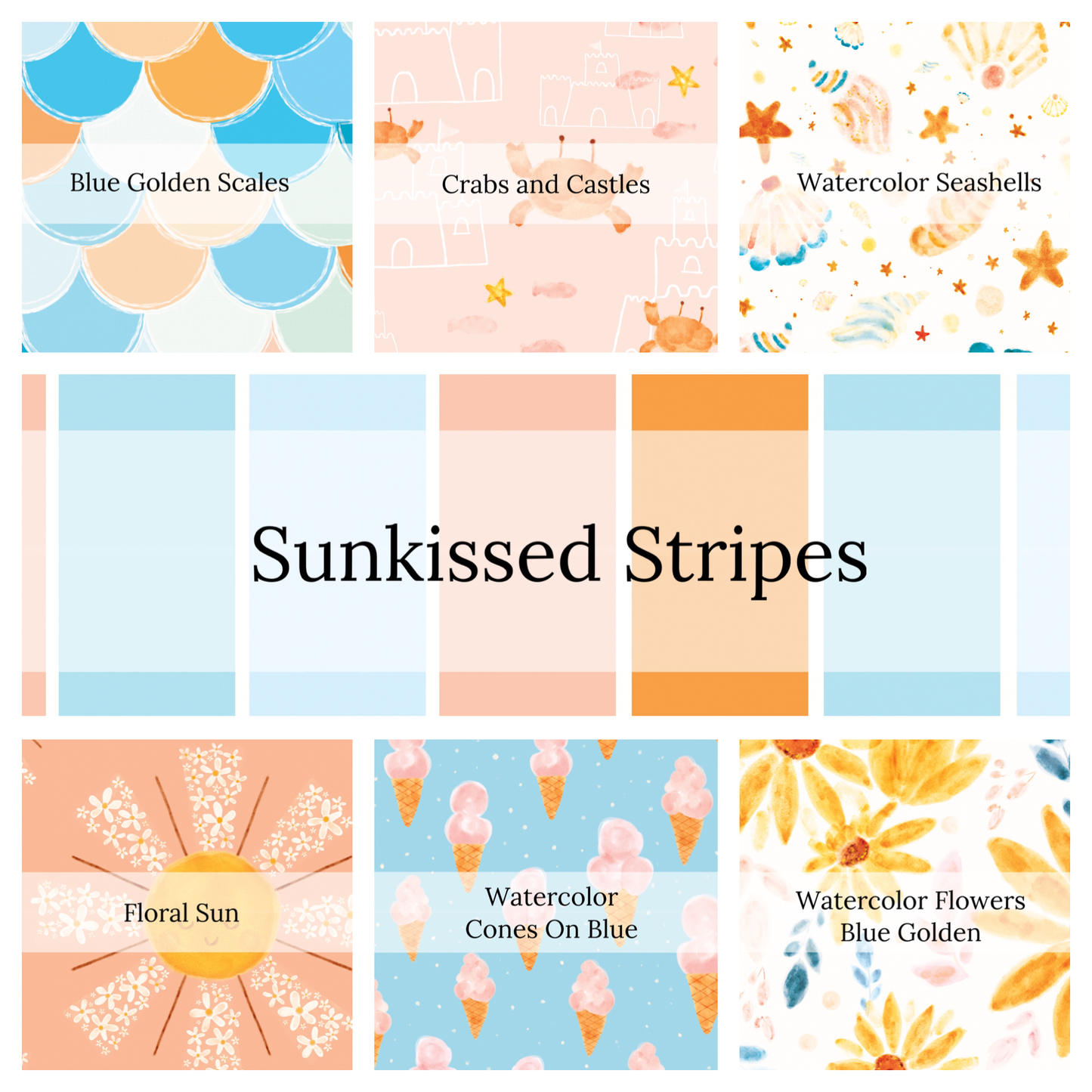 Summer themed high quality fabric adaptable for all your crafting needs. Make cute baby headwraps, fun girl hairbows, knotted headbands for adults or kids, clothing, and more!