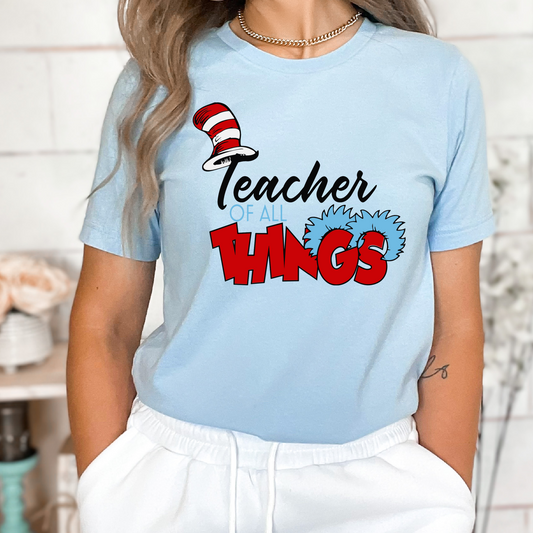 "Teacher of all things" Children's book DTF and Sublimation Iron On Heat Transfer