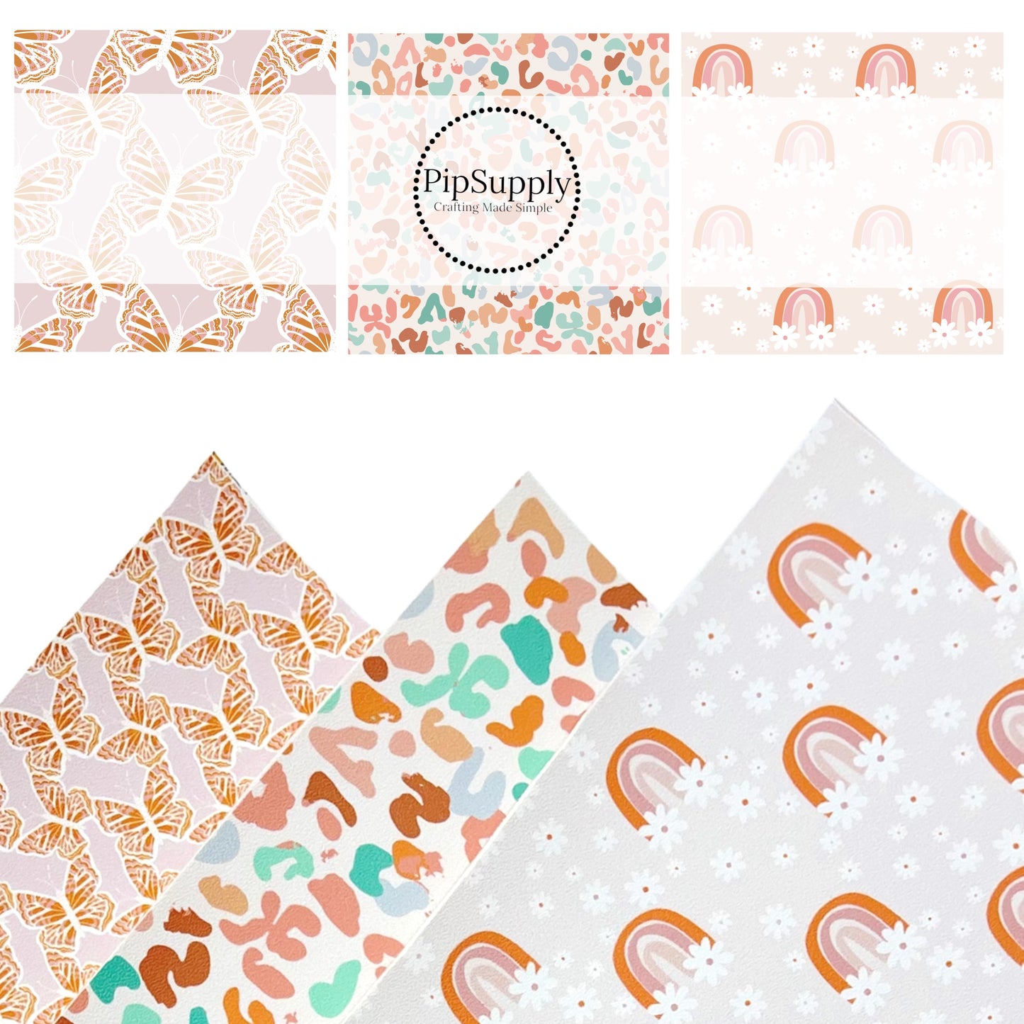Spring  | The Peachy Dot | Faux Leather Sheets