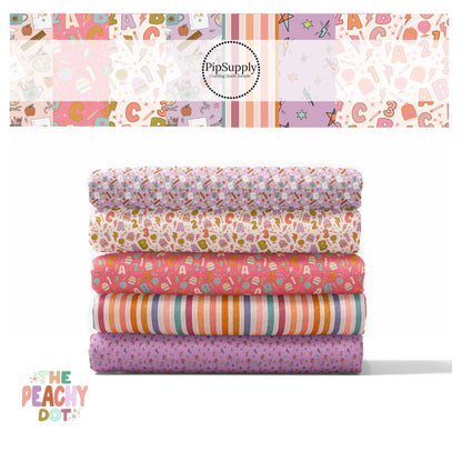 The Art Set | The Peachy Dot | Fabric By The Yard