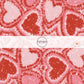 Heart shaped tie dye Valentine's Day Fabric by the Yard - Custom Printed Valentine's Fabric 