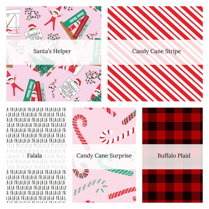 Traditional Christmas Individual Strip Collection | Pretty in Pink | Liverpool Bullet Fabric