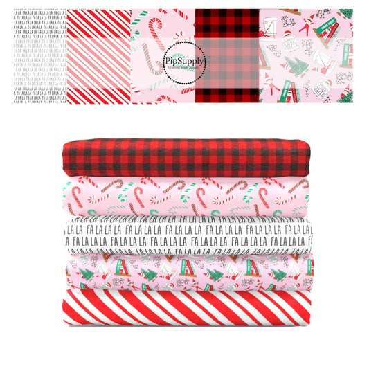 Traditional Christmas | Pretty in Pink | Fabric By The Yard
