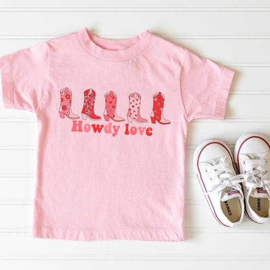 Pink Shirt with iron on transfer that was "Howdy Love"