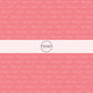 Pink fabric pattern with white cursive lettering - Fabric by the Yard - Love you - XOXO