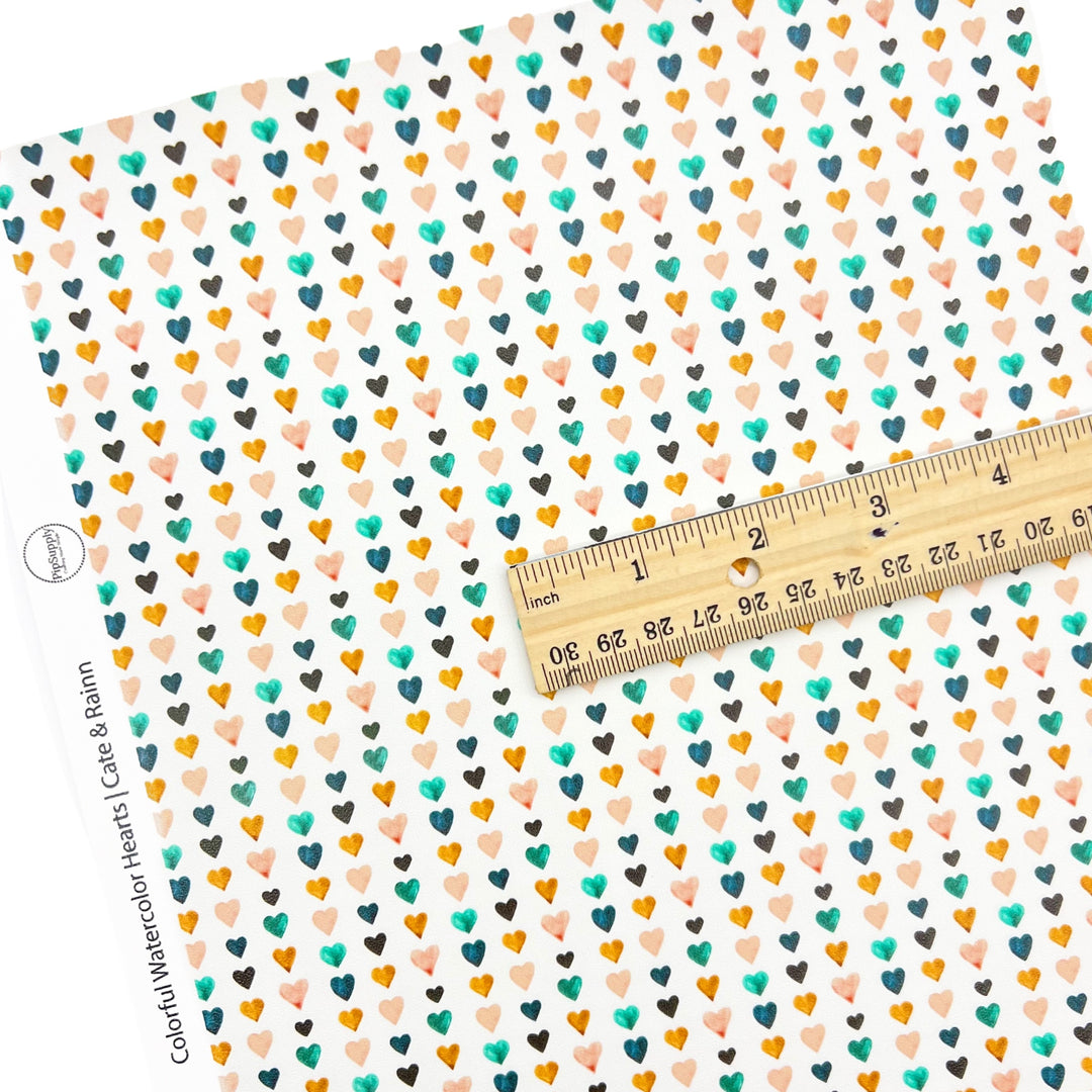 Watercolor Summer | Cate & Rainn | Faux Leather Sheets