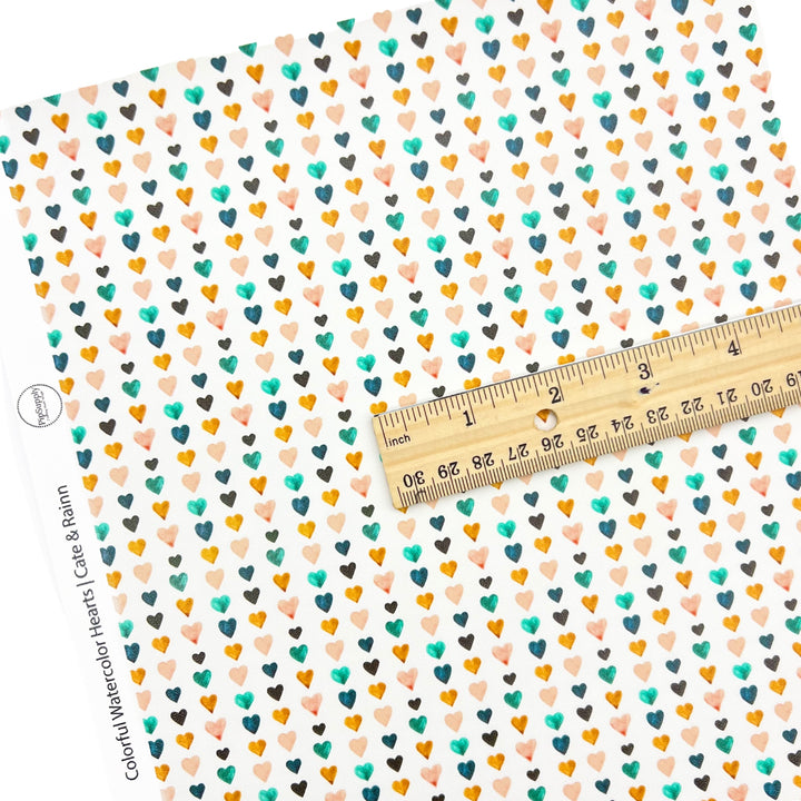 Watercolor Summer | Cate & Rainn | Faux Leather Sheets