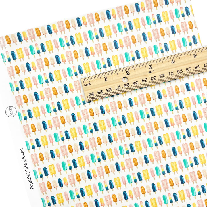 Watercolor Summer | Cate & Rainn | Faux Leather Sheets