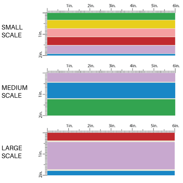 Red, purple, blue, green, yellow, and pink rainbow striped fabric by the yard scaled image guide