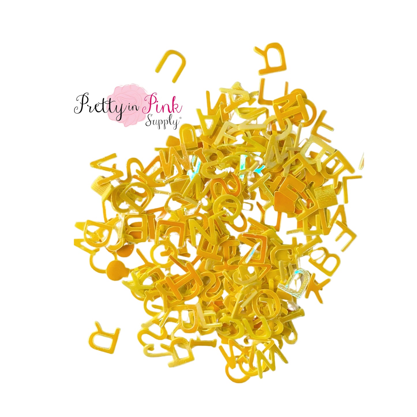 Yellow Iridescent ABC | Loose Sequin Glitter
