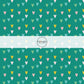 pink, yellow, and blue scattered hearts on aqua colored fabric by the yard - Spring Easter Fabric 