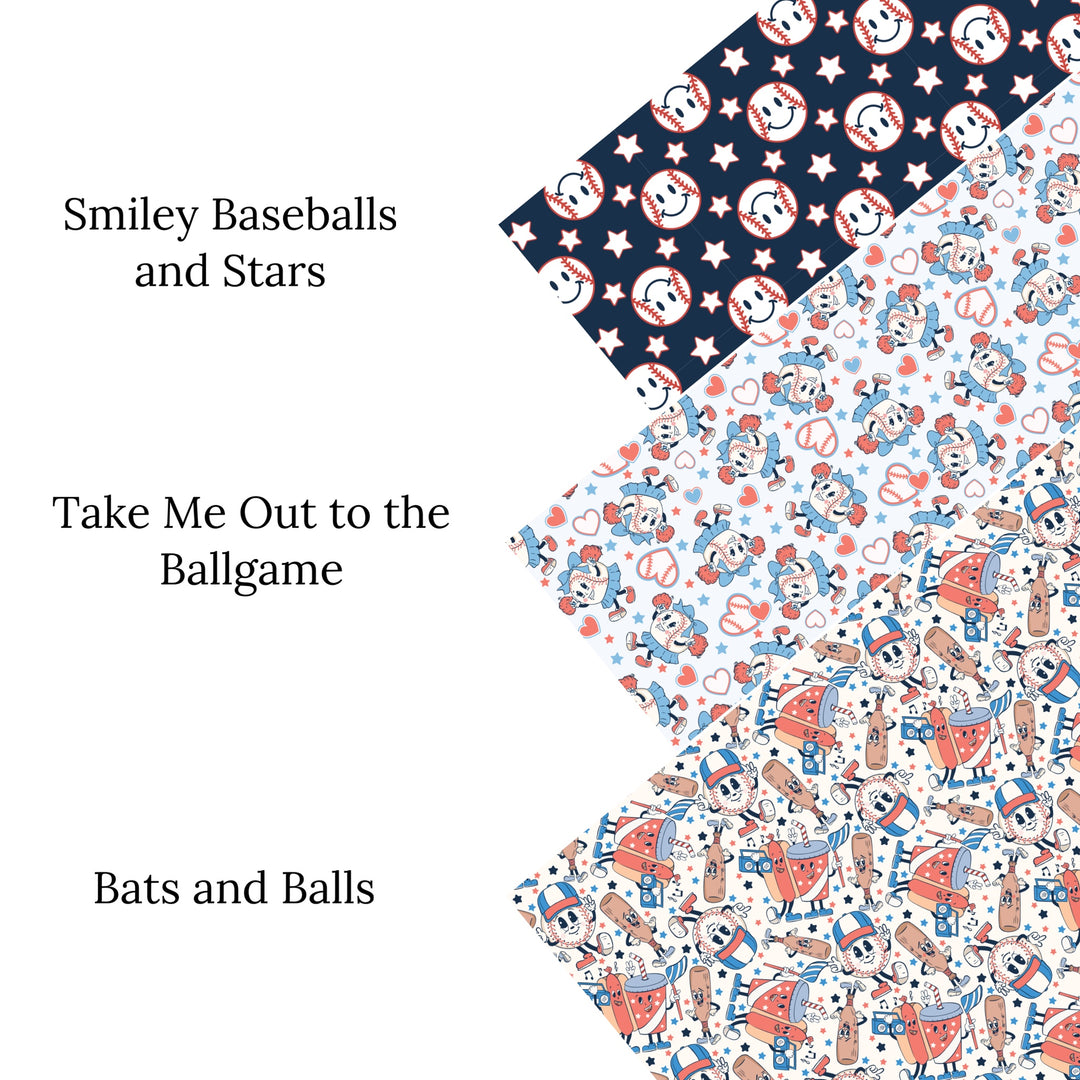 Bats and Balls Faux Leather Sheets