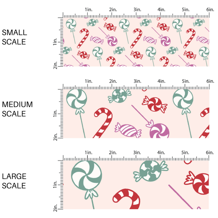 Pink Fabric stack with candy canes and lollipops image guide