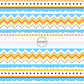 Yellow, blue, red, and white cowboy print fabric by the yard