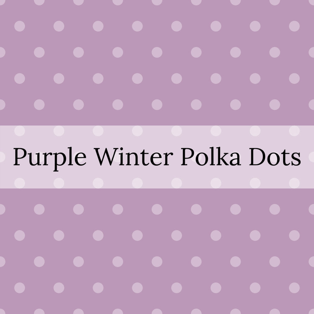 purple spring polka dot bow strips