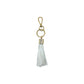 White faux Suede Cord tassel keychain assortment.