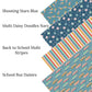 Back To School Multi Stripes Faux Leather Sheets