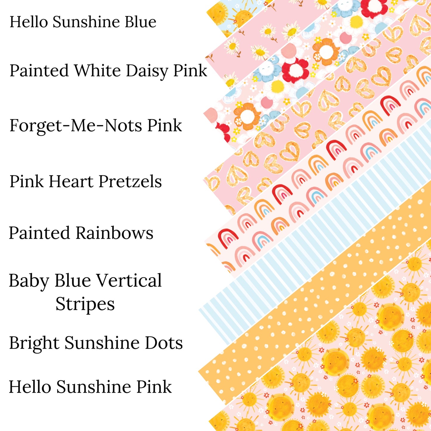 Hello Sunshine Pink Faux Leather Sheets