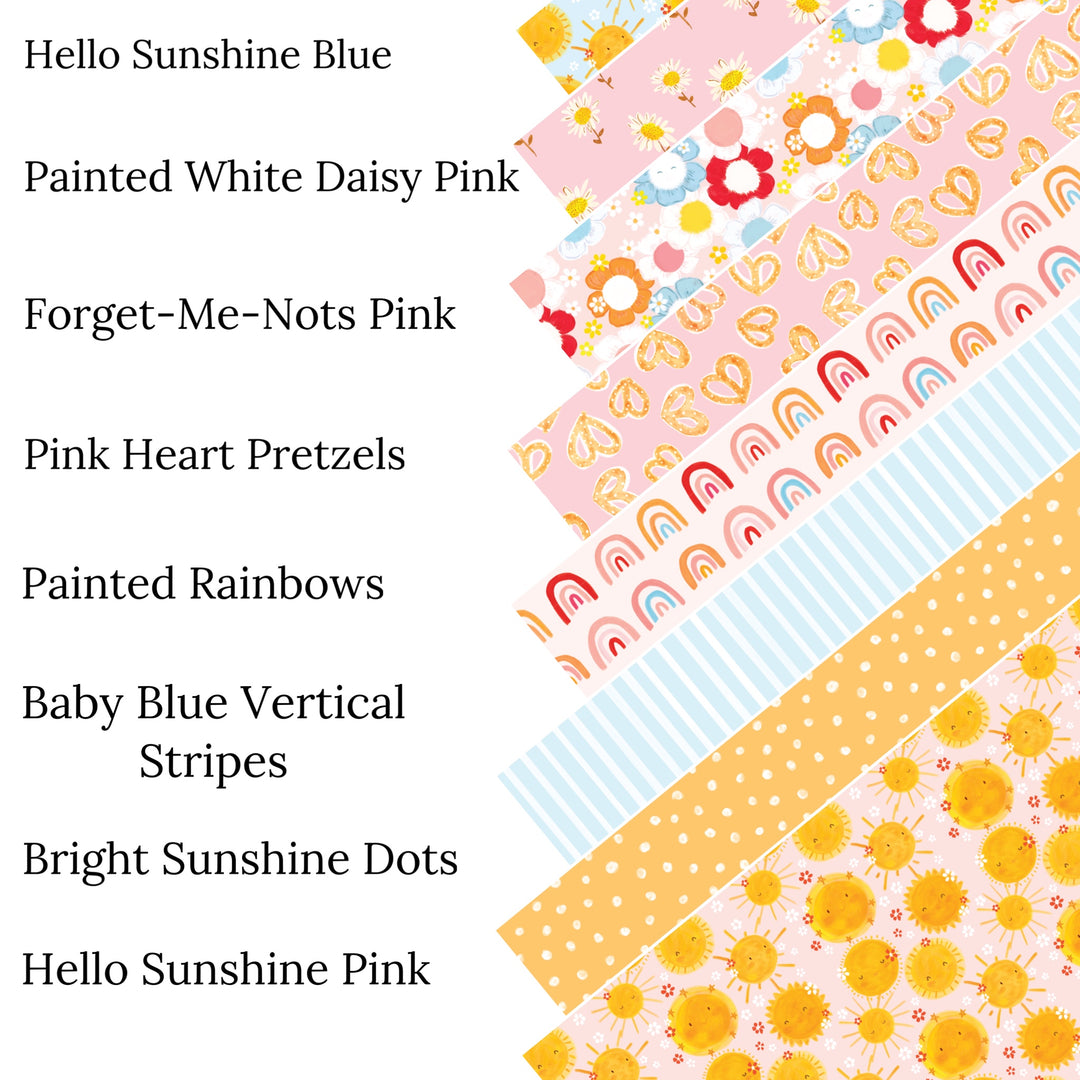 Bright Sunshine Dots Faux Leather Sheets